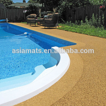 sol caoutchouc piscine