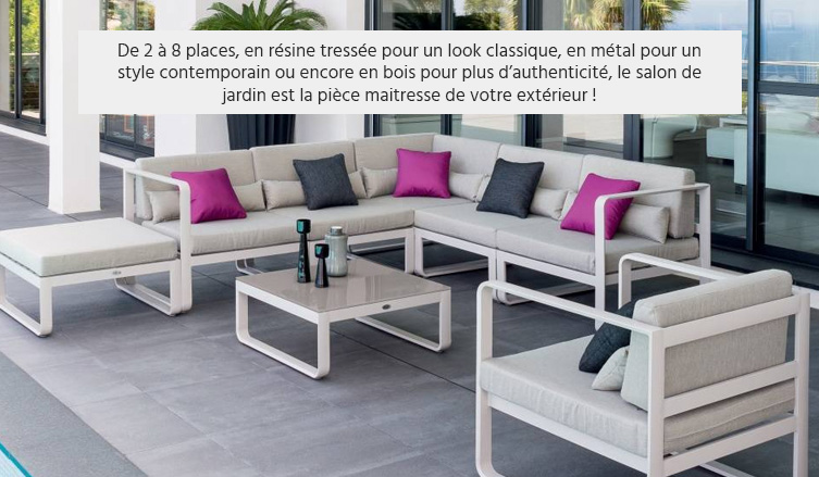 solde salon de jardin resine tressee