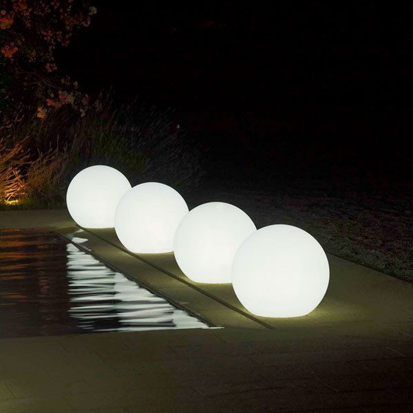 Lot de 3 Boules Solaires de Jardin 2 Led Osram - boules solaires balisage Qualité