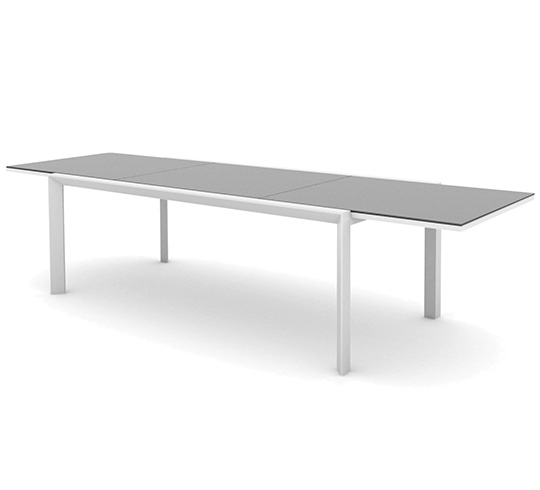 table aluminium jardin extensible
