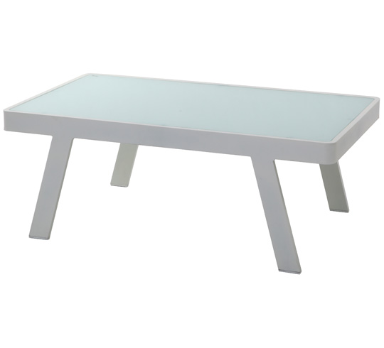 table basse salon de jardin aluminium