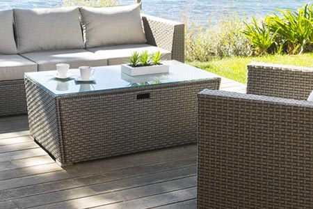 table basse salon de jardin en resine