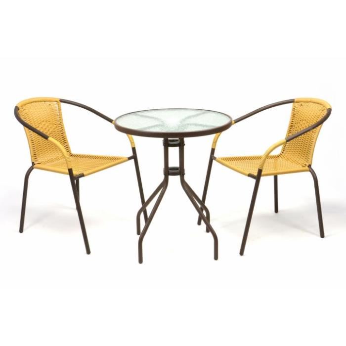 table bistrot chaises