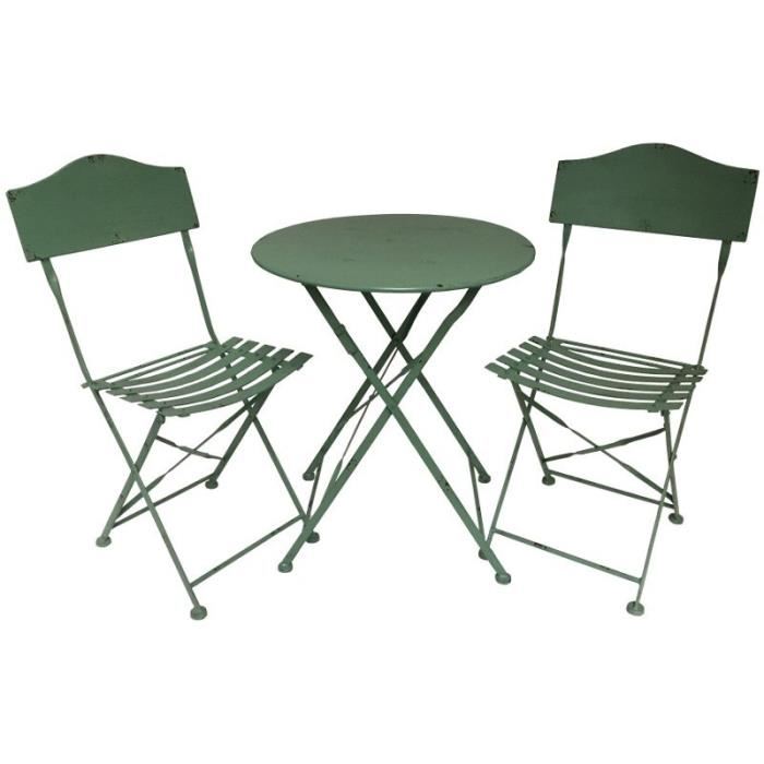 table bistrot chaises