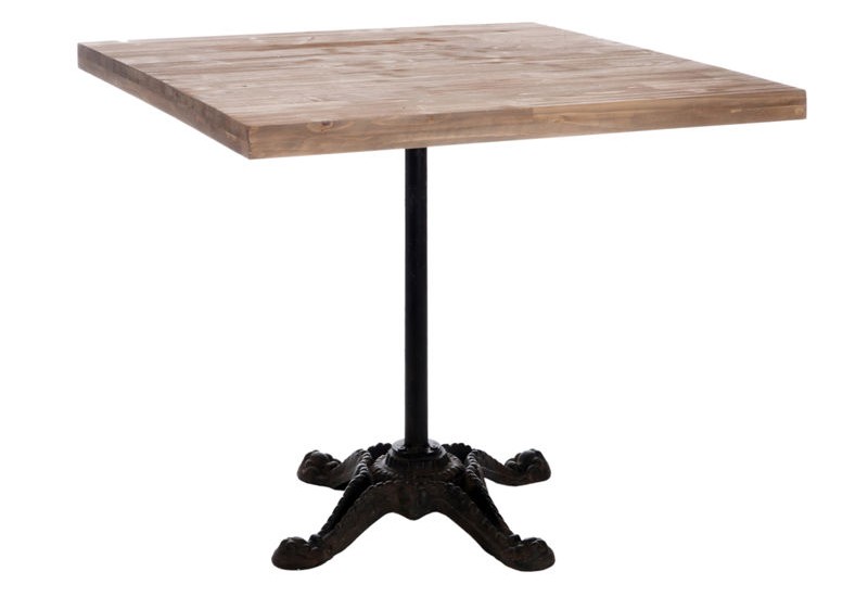 table bistrot en bois