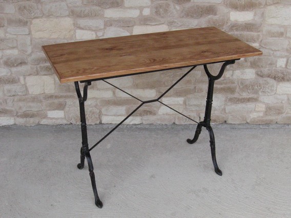 table bistrot en bois
