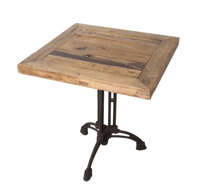 table bistrot en bois