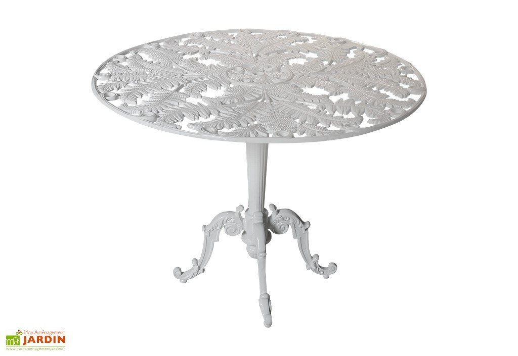 table de jardin en fonte d'aluminium