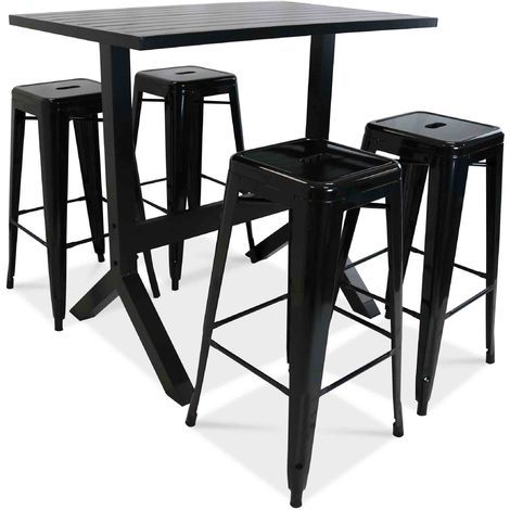 table de jardin haute