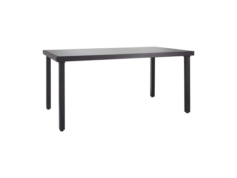table de jardin plateau verre