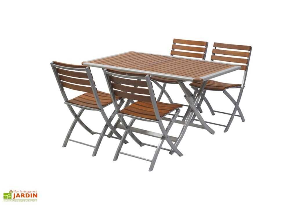 table de salon de jardin pliable