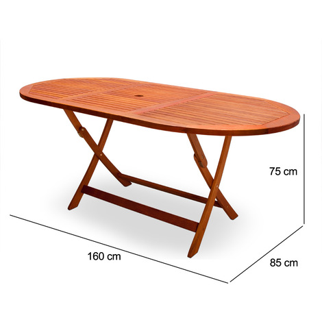 table en eucalyptus