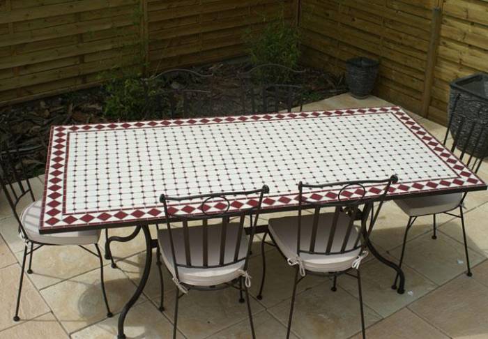 table en fer forge exterieur