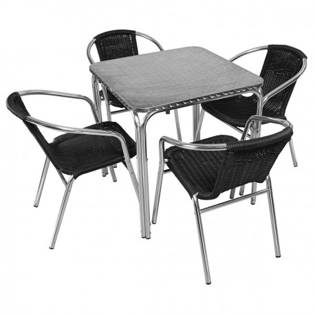 table et chaise de terrasse