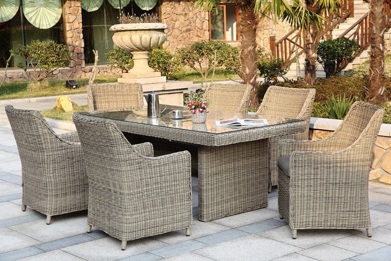 table et chaise en resine tressee - Agencement de jardin aux meilleurs prix