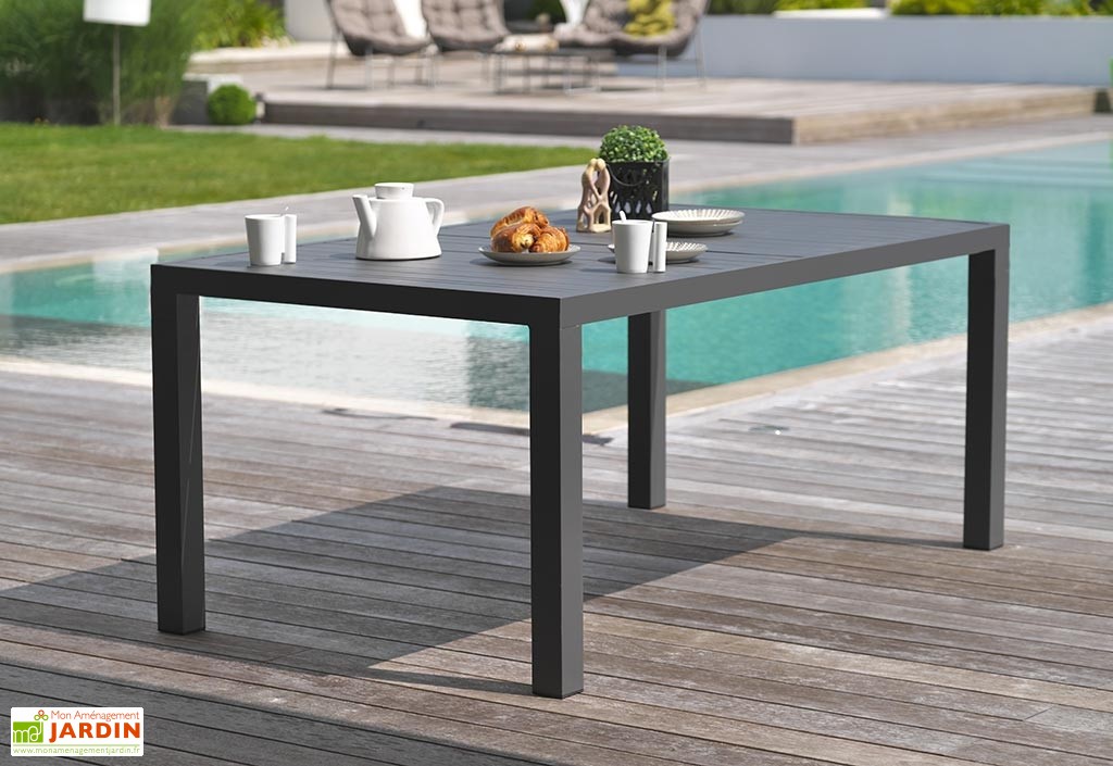 table jardin anthracite - Agencement de jardin aux meilleurs prix