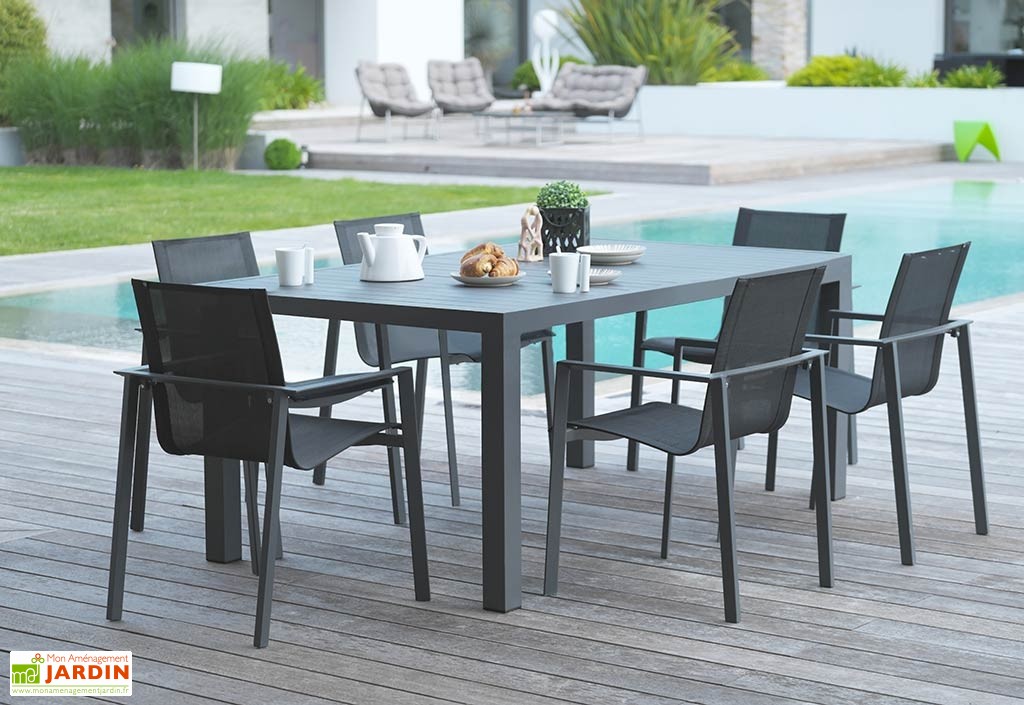 table jardin anthracite - Agencement de jardin aux meilleurs prix