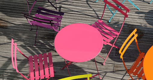 table jardin bistro ronde