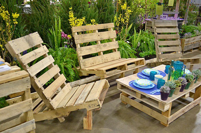 table jardin palette