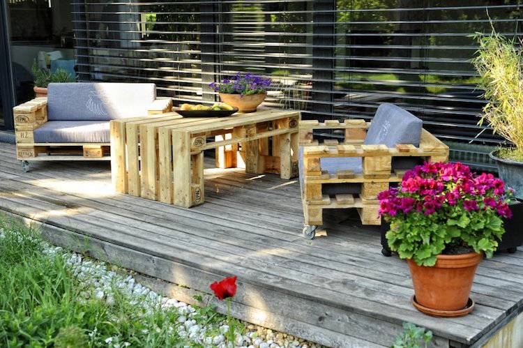 table jardin palette