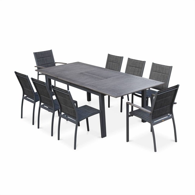 table jardin tout aluminium