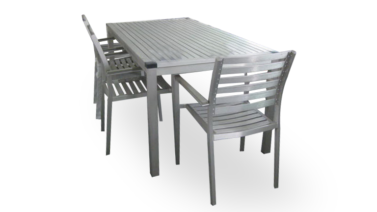 table jardin tout aluminium