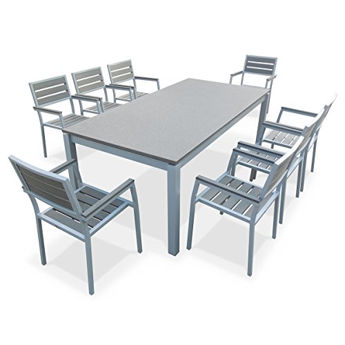 table jardin tout aluminium