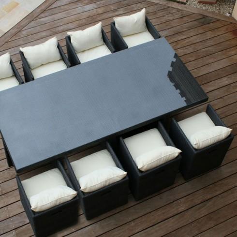 table resine tresse