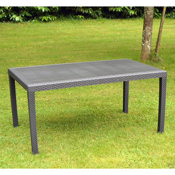 table resine tresse