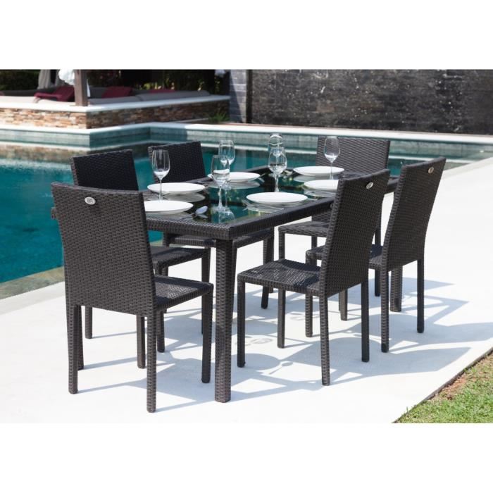 table resine tresse
