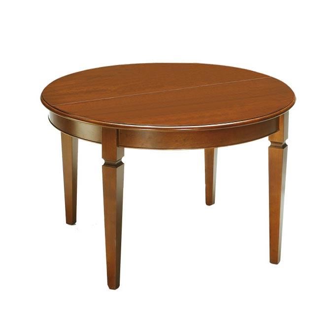 Table De Salle à Manger Ronde Conforama – Marron, Style Contemporain, Avec Rallonge Pour Jusqu'à 6 Personnes