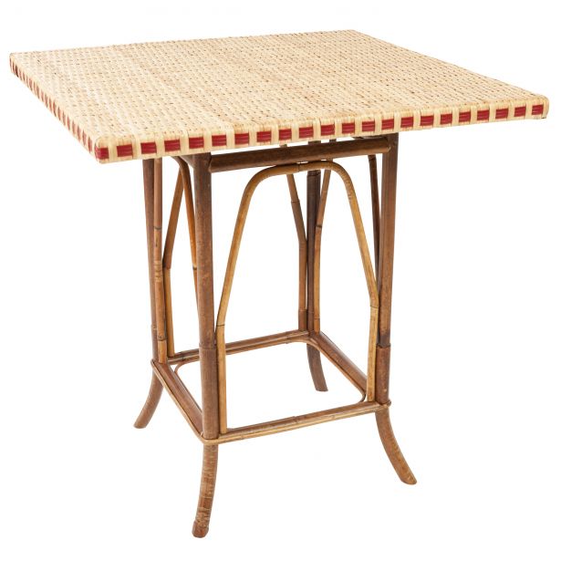table rotin tresse
