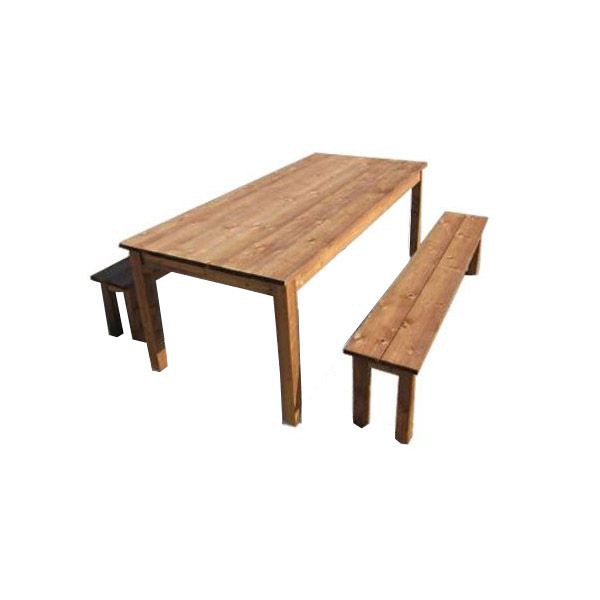 tables et bancs de jardin en bois