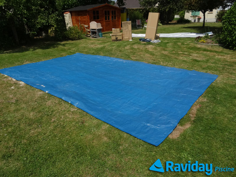 tapis de sol pour piscine autoportee