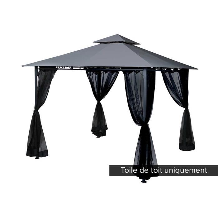 toile de remplacement pour tonnelle 3x3