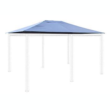 Alice's Garden Tonnelle 3x3m Elusa - Toile Beige Avec Rideaux - Pergola Jardin Jardinage
