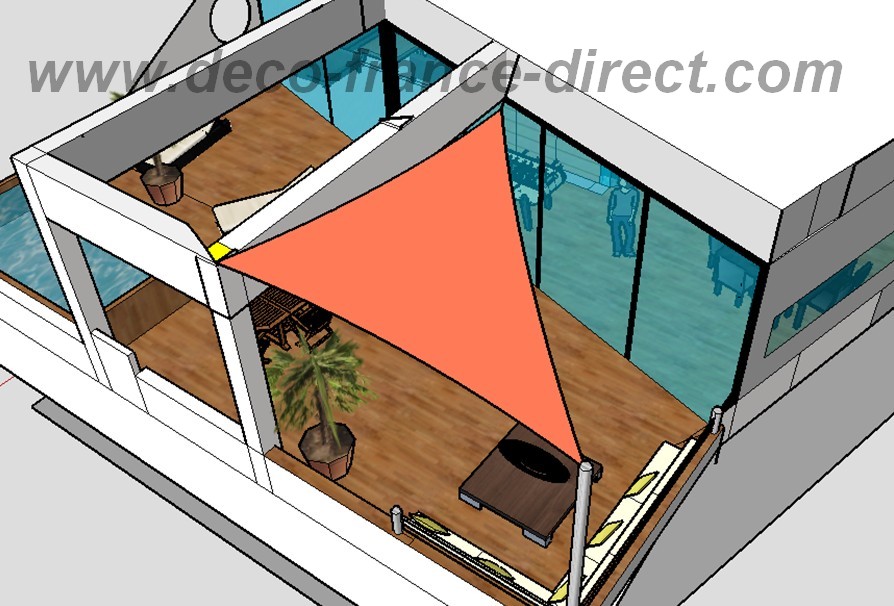 toile tendue triangle