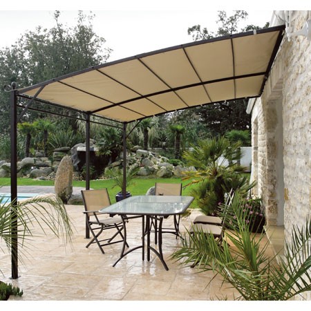 Toit De Rechange Pour Tonnelle Cape Town 4x3m - Tissu Polyester Étanche Disponible En 3 Couleurs