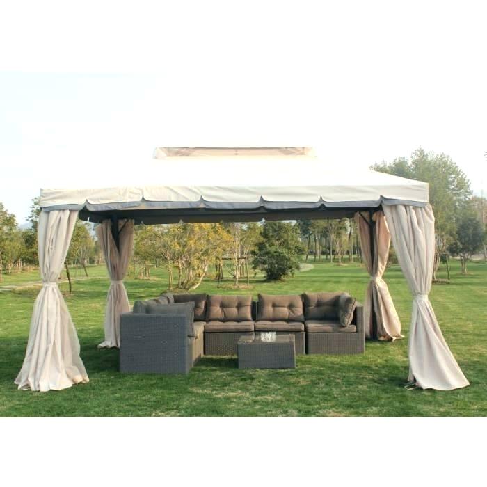 tonnelle 4x3 avec rideaux