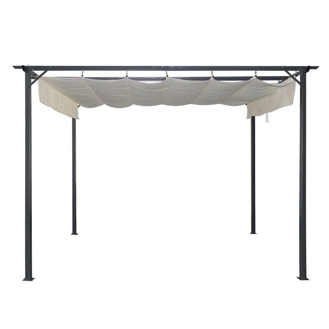 tonnelle de jardin avec toile retractable