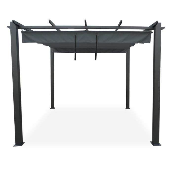 tonnelle de jardin avec toile retractable