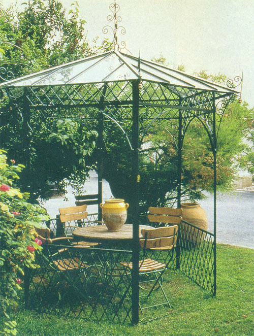 tonnelle de jardin fer forge pas cher