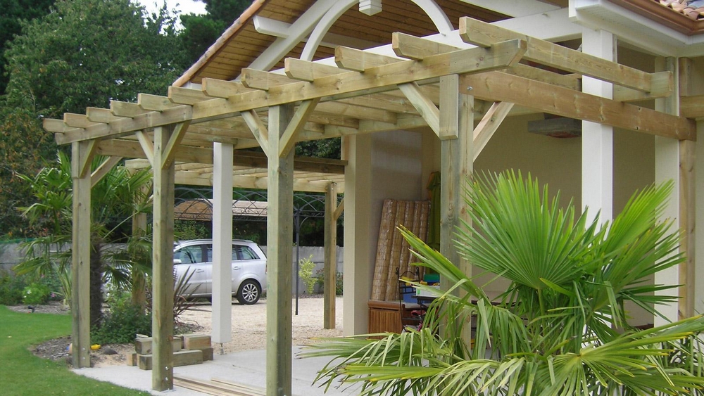 tonnelle pergola murale