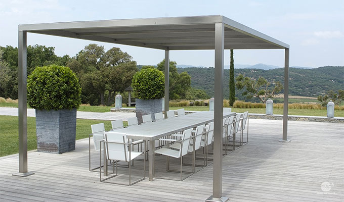 tonnelle pergola murale
