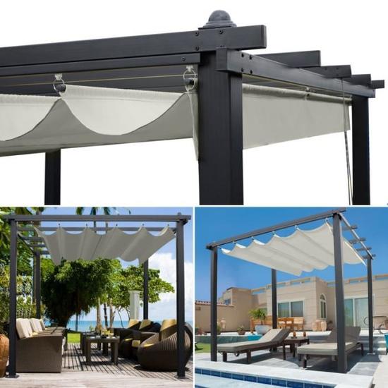 tonnelle toit retractable