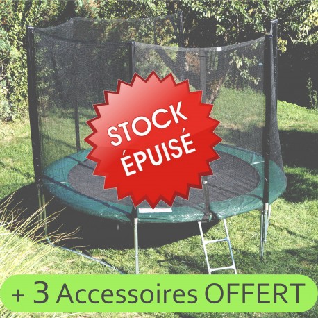 trampoline 370 & filet de securite