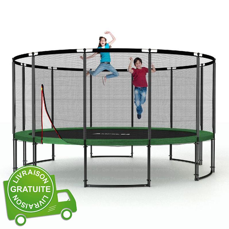 Montant Pour Filet De Trampoline 105 Cm - Acier Galvanisé, Diamètre 25 Mm, Fixation Sur Pied