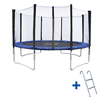 trampoline avec filet et echelle