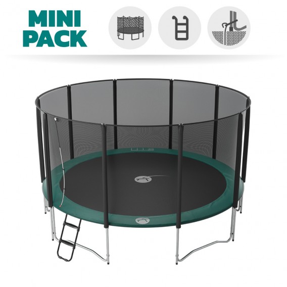 trampoline avec filet et echelle