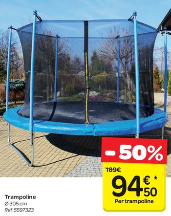 trampoline carrefour belgique